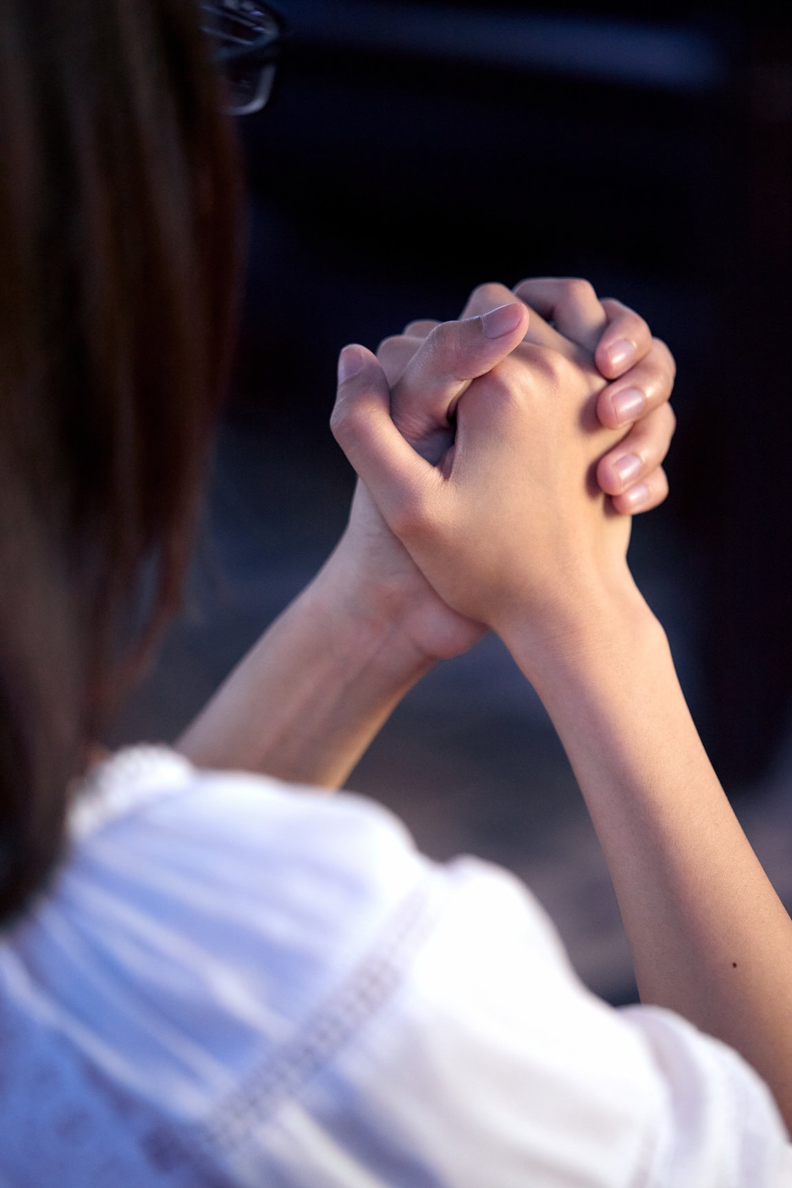 Woman Praying in Church